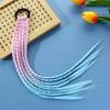  Girls Colorful Wigs Ponytail Headbands Rubber Bands Beauty Headwear Head Band Kids Hair Accessories Hair Ornament