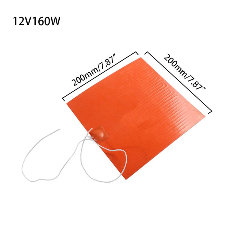 

5 В 12 В 24 В 220 В силиконовые грелки универсальный нагреватель двигателя автомобильный масляный поддон нагревательный коврик подогреваемая опорная плита нагревательные аксессуары 12V-20*20cm