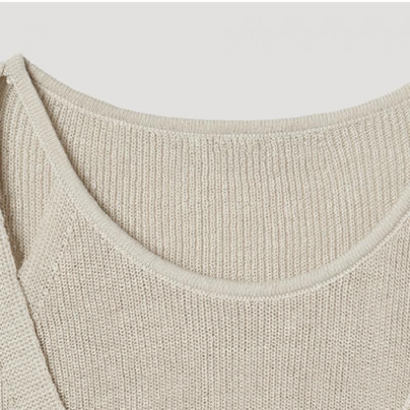 [ShS S miSS] Tricot cu mânecă scurtă stratificat Sakpop23010