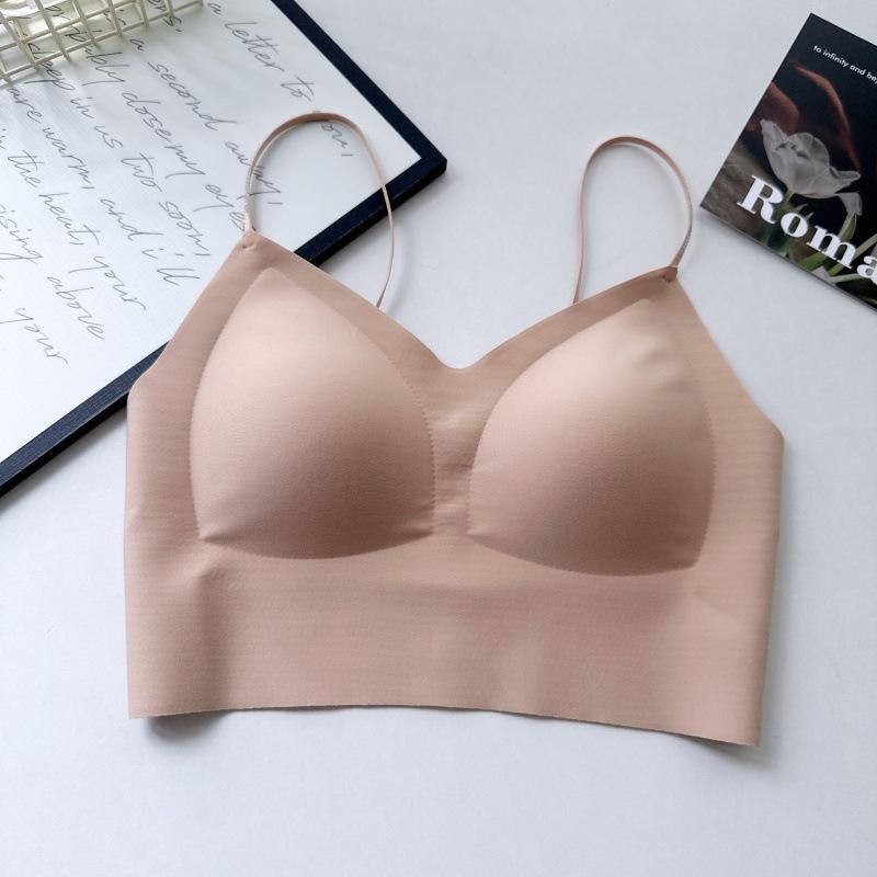 Hot Drill Shoulder Strap, Thin Shoulder Strap, Invisible Liquid Foundation Underwear, Women's Thin Vest, Seamless Back Tube Top, No Steel Ring Bra.