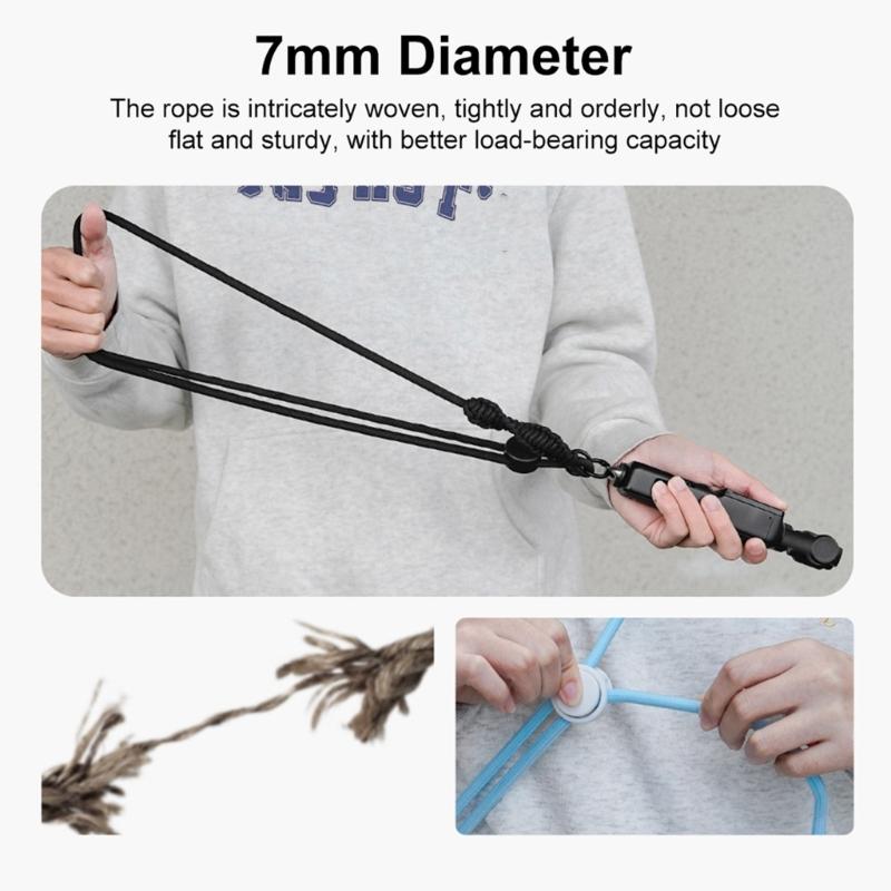 Verstellbares Kamera-Lanyard für Action-Kameras mit Schnellverschluss und 71-123 cm Nylonseil für Action-Kamera