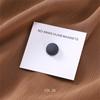 New 54color Matte Silk Scarf Hijab Magnet Brooch Strong Magnetic Buttons Round Shawl Dual-use Collar Clip Cufflinks
