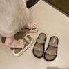 2025 Sommer Neue Damen Hausschuhe Strass Freizeit Hausschuhe Rutschfeste Plateau Hausschuhe für Damen Lässige Strand Sandalen
