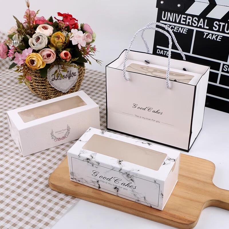 Marble Pattern Dessert Packaging Boxes