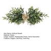 Artificial Olive Wreath for Front Door Realistic Green Olive Branches with Bean for Farmhouse Indoor Outdoor Home Wall Window Wedding Decor