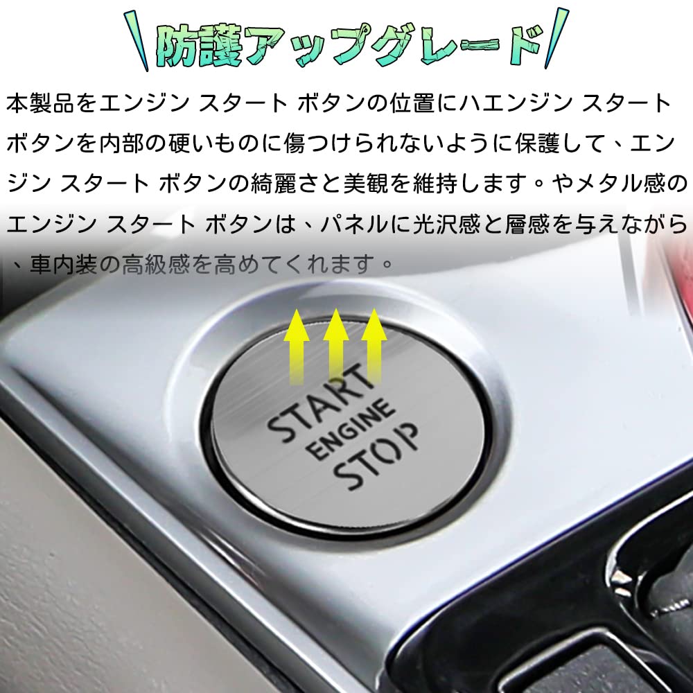 Bmolpt Engine Start Button Cover Compatible with Mitsubishi New Delica Mini (DELICA MINI) B34A/B35A/B37A/B38A