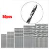 50Pcs Hss High Speed Steel Diamond Drill Bit Set Tool Coated Twist Drill