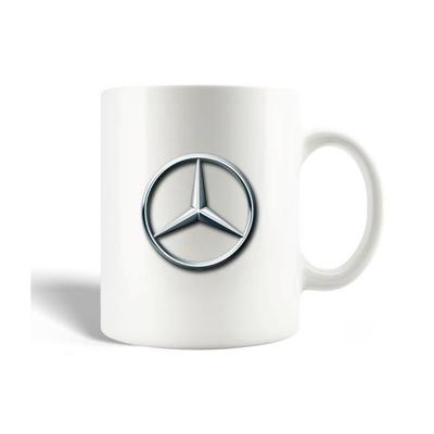 Kubek ceramiczny - Mercedes - Samochód - Szary - 30cl - Można myć w zmywarce