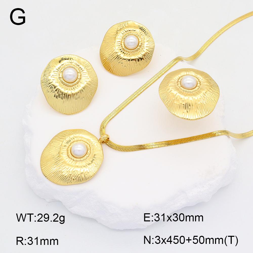 Stainless Steel Gold Flower Set Women 4pcs Necklace Earrings Bracelet Ring Cubic Zirconia Luxury Wedding Party Anniversary Gift