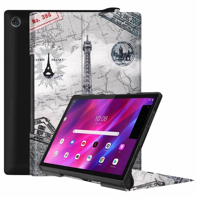 Dla Lenovo Yoga Tab 11 YT-J706F Case Ultra cienka inteligentna obudowa tabletu dla Lenovo Yoga Tab 13 YT-K606F stojak skrzynki pokrywa Funda