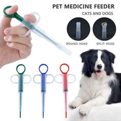 Pet Medicine Syringe Tablet Cat Dog Feeder Medicine Dispenser Pill Gun Piller Push Dispenser Injection Needle Container Supplies