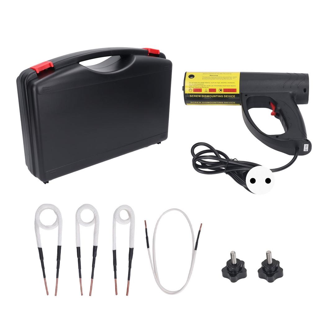 Induction Heating Machine Portable Handheld LED Electromagnetic Induction Heater Bolt Heater Remover with 4 Coil EU