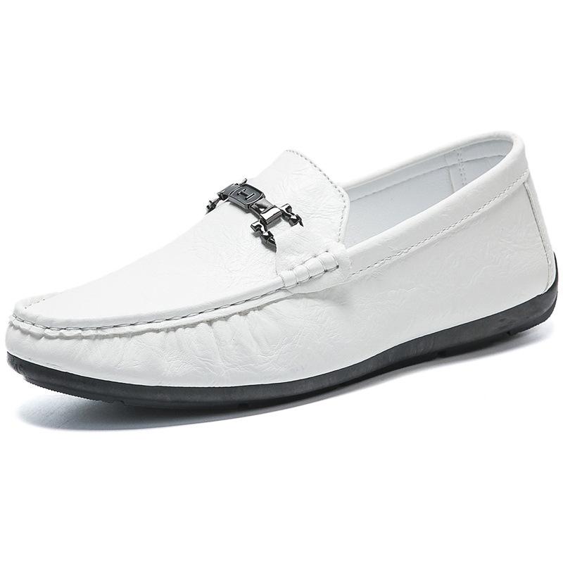Men's Shoes Doudou Shoes Summer New Korean Version Fashion Casual Leather Shoes Soft Sole Soft Surface Men's Shoes