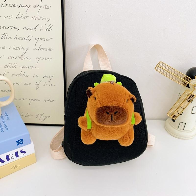 Capybara Adorable Spacious Backpack Large Capacity Toddler Outdoor Bag Boy Girls