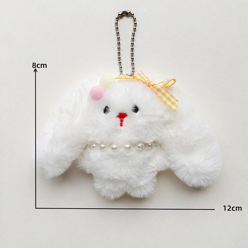 

Милый плюшевый кулон в виде куклы-кролика, мультяшный мягкий кролик с длинными ушами, брелок, подвеска для сумки, рюкзака, украшение, подарки для девочки