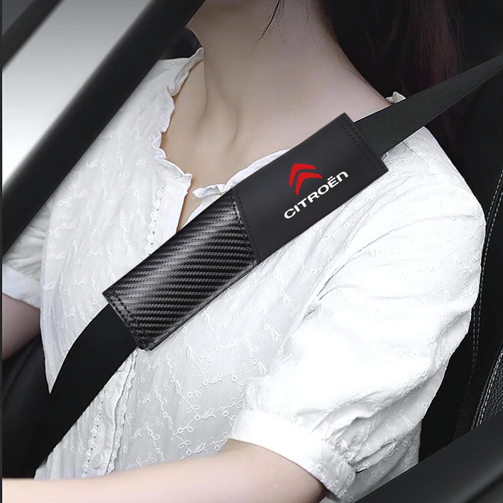 Car Safety Belt Shoulder Cover Seatbelt Protection Pad Accessories For Citroen C1 C2 C3 C4 C-ELYSEE Berlingo Saxo C4L C5 DS3 C6
