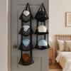Wall Mounted Ball Storage Hanging Bag Folding Space Saving Mesh Storage Hanging Bag Large Capacity Mesh Pockets Organizer