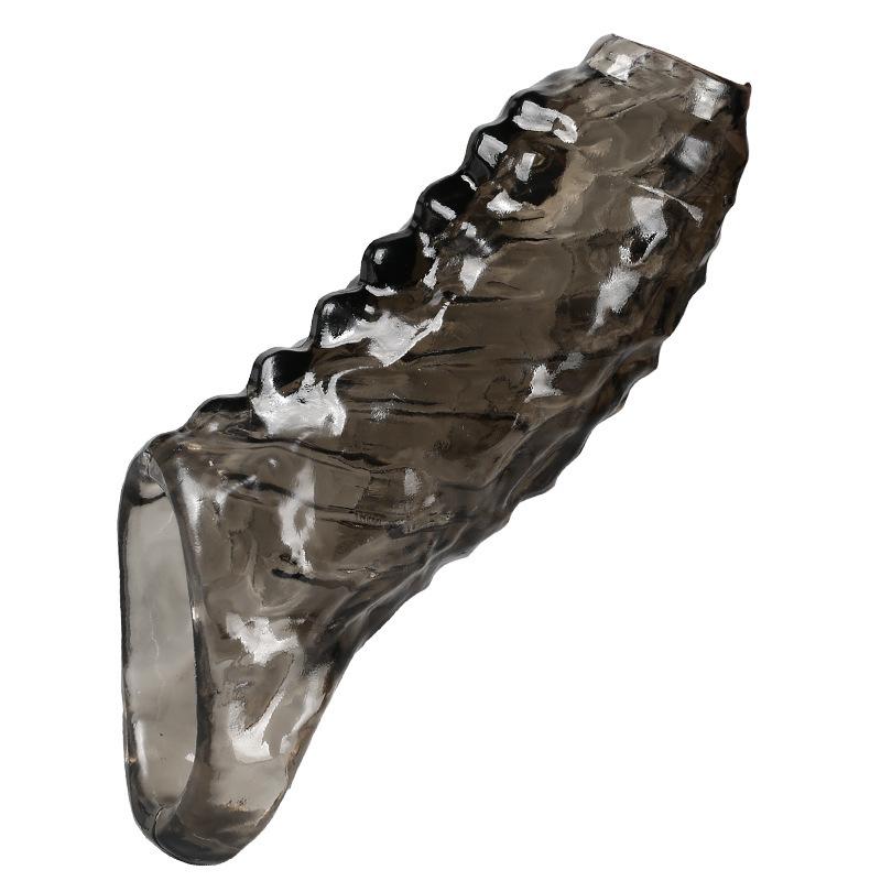 4 Types Penis Enlargement Sleeve Lengthened Thickened Penis Extender Lock Sperm Cock Ring Delay Ejaculation Sex Toys for Men