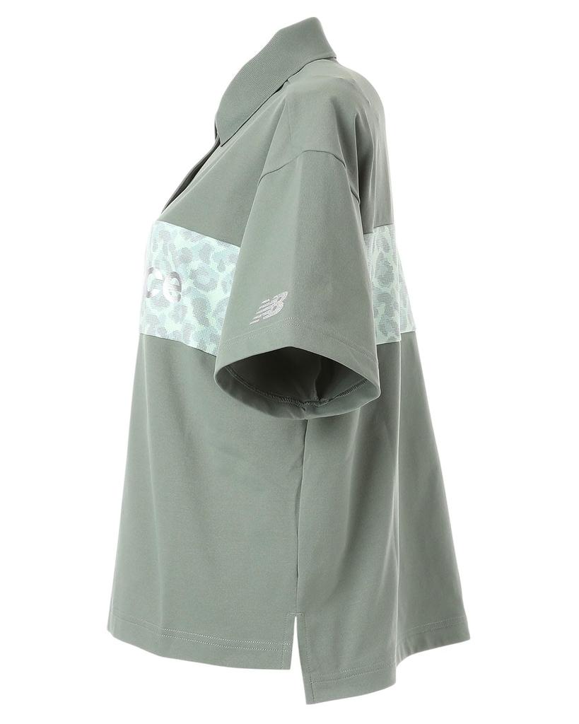 Golf Short Sleeve Big Polo Shirt Quick Cool 0 [New Balance] Women's (Moisture Absorbent, Drying, Touch) / 012-5160503 181_Khaki [S]