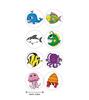 50-500pcs Cute Cartoon Sea fish Stickers For kids Children Reward Label Encouragement Scrapbooking Decoration Stationery Sticker