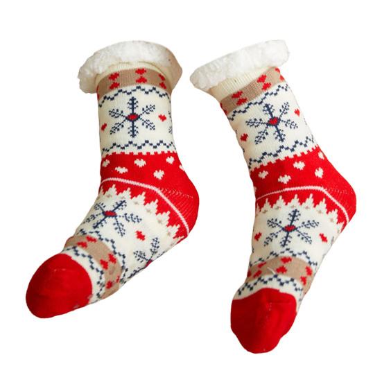 Slipper Socks Non-slip Silicone Keep Warm Cozy Autumn Winter Female Indoor Socks for Home