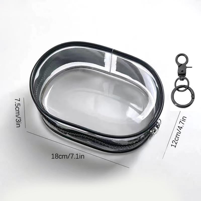 Clear Outdoor Bag For 18Cm Cartoon Plush Dolls Toys Transparent Mini Kawaii Pouch For Keychain Doll Anime Figure Storage Case