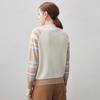 Women's Striped Rainbow Cashmere Cardigan