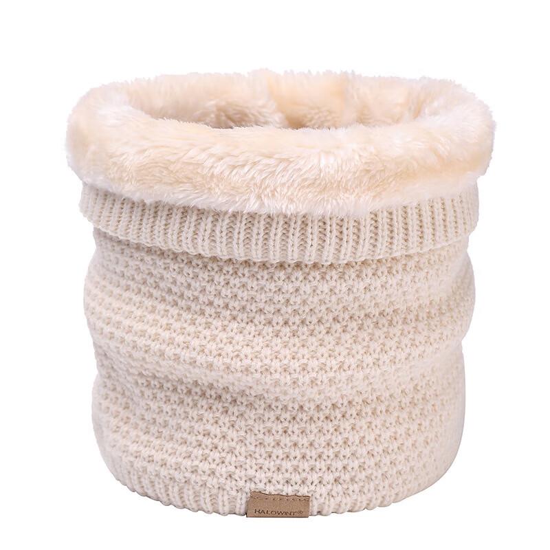 Unisex Winter Fleece-Lined Knitted Neck Gaiter