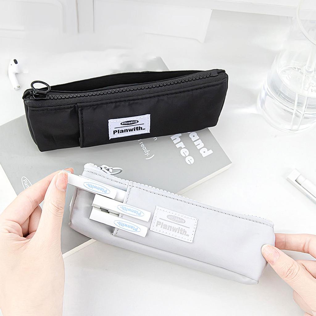 Pencil Bag with Adjustable Elastic Band Pencil Case Pen Holder Makeup Bag Journal Pen Bag School Office Supplies