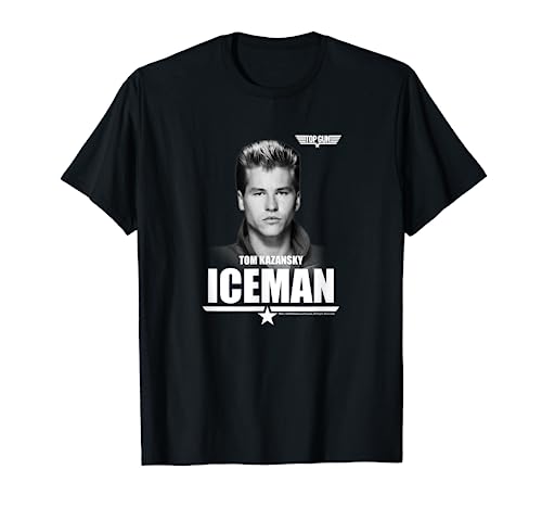 Top Gun Tom Kazansky Portrait of the Iceman T-Shirt