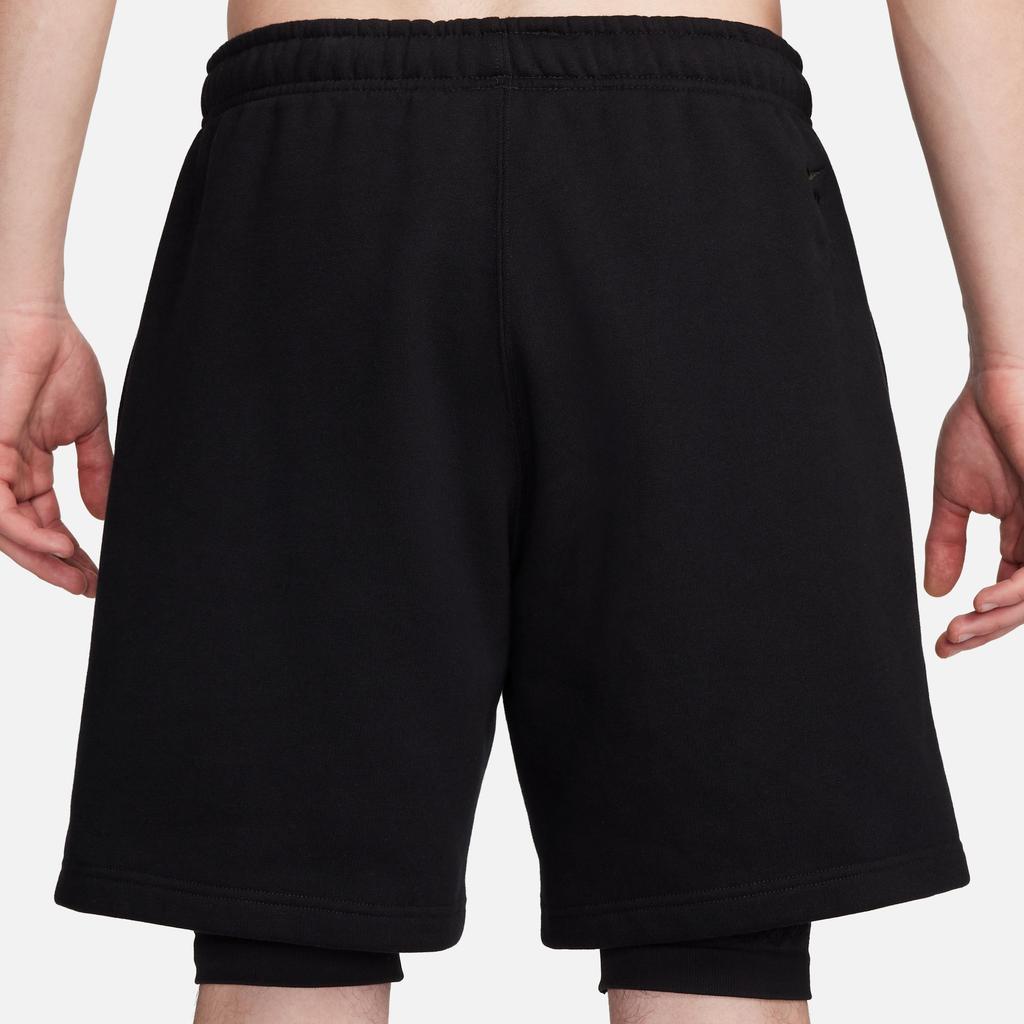 Nike X 1017 Alyx 9Sm Collaboration Yoga Series Ss24 Breathable Lace-Up Mid-Rise Solid Color Sports Shorts Unisex Shorts Black DR5354-013