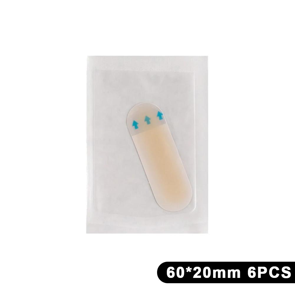 6Pcs Soft Gel Hydrocolloid Foot Patch Self Adhesive Invisible Waterproof Blister Bunion Pain Relief