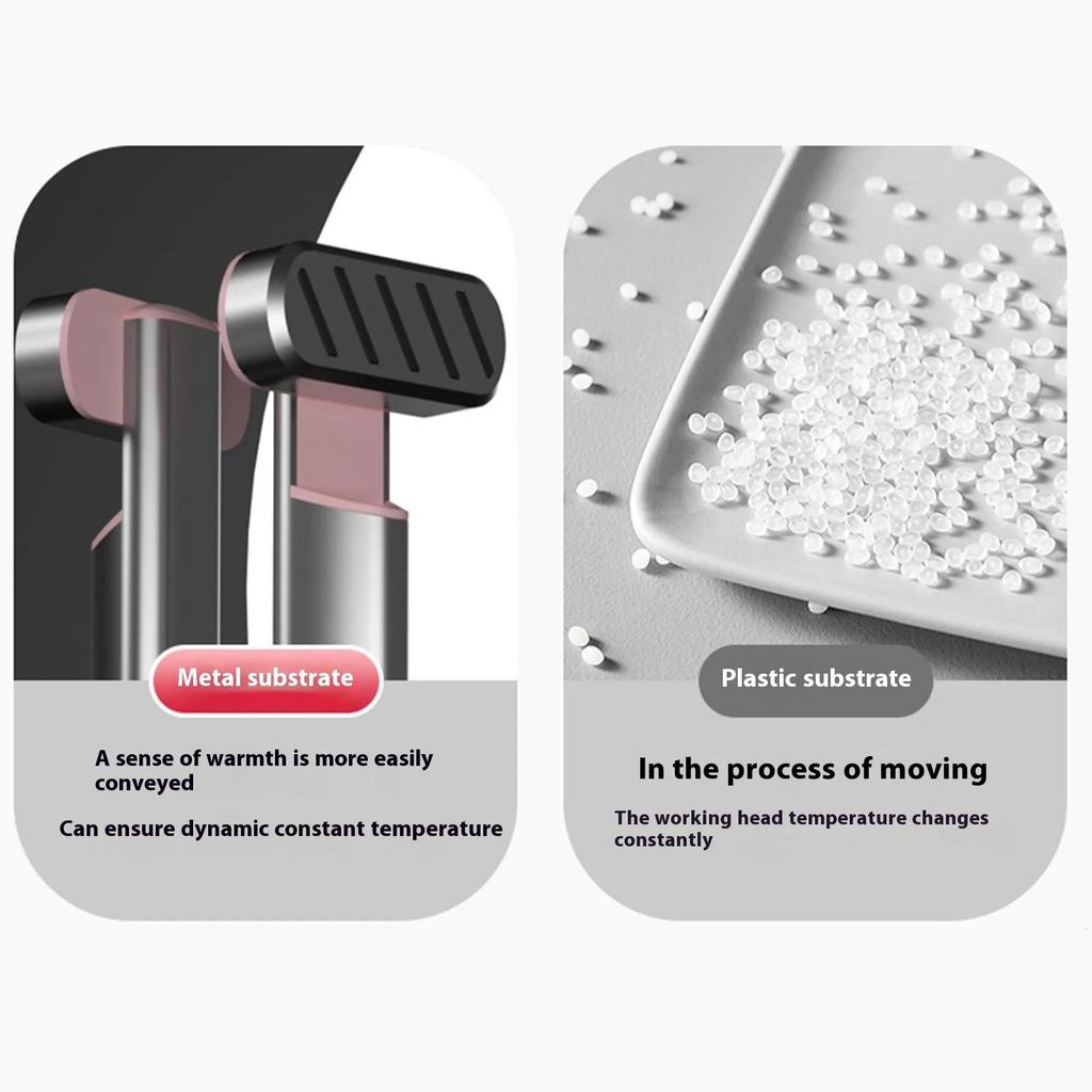 Tragbarer Rotlichttherapie Augenmassagegerät – USB Wiederaufladbar, Vibrierend, 42°C Warme Kompresse für Augenringe & Falten