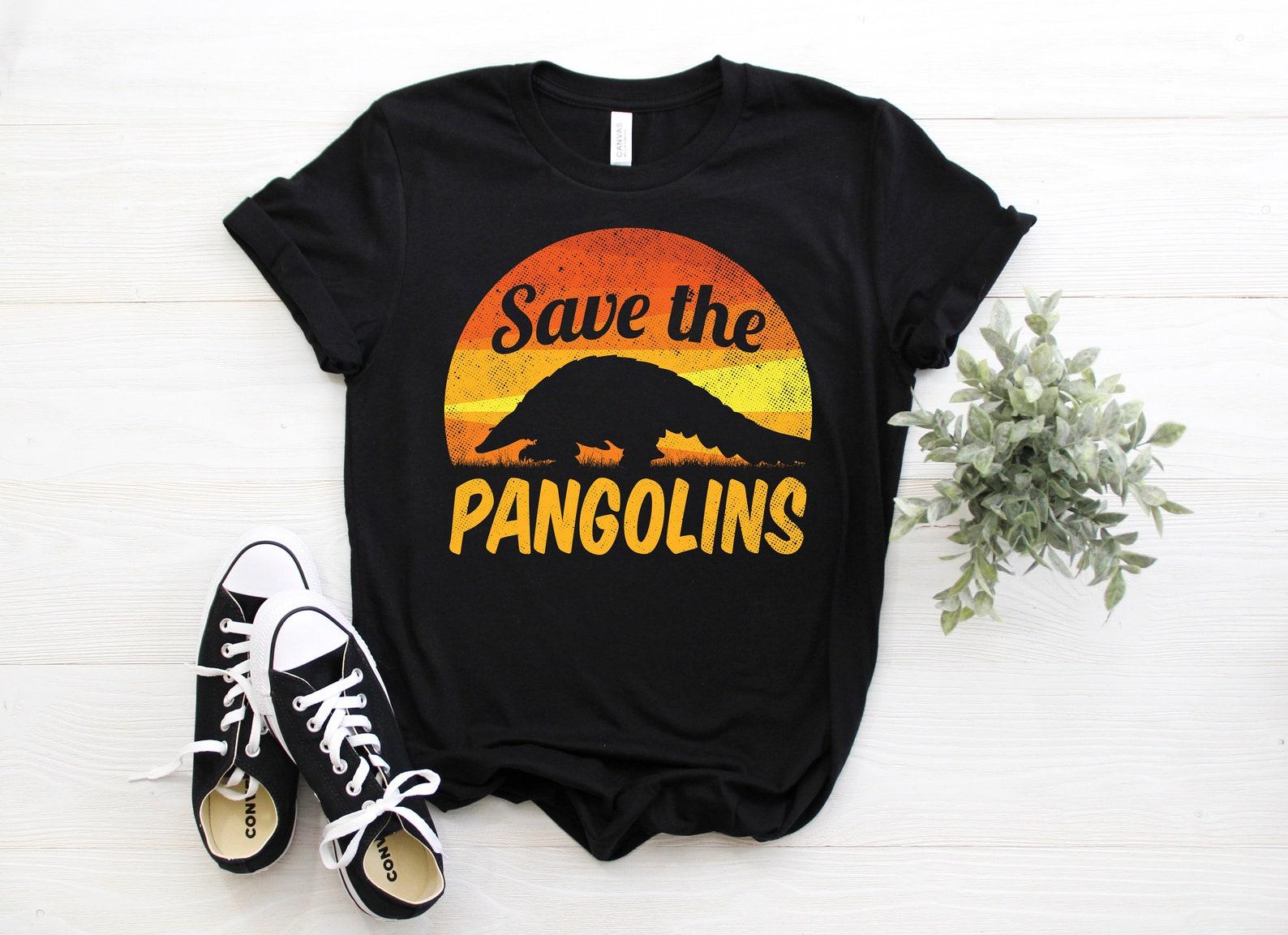 Pangolin Animal Pangolins Lover Gift T-Shirt, Wildlife Support Animals Activists, Endangered Species, Save The Pangolin, The Protectors 150