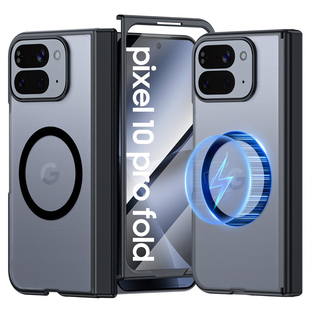 Compatible with Google Pixel 10 Pro Fold Wireless Magnetic Charging Phone Case, New Magnetic Hinge Protective Cover