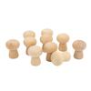 10pcs Unfinished Wooden Wooden Peg Dolls Wooden Mushroom Figurines  DIY Arts Crafts Projects