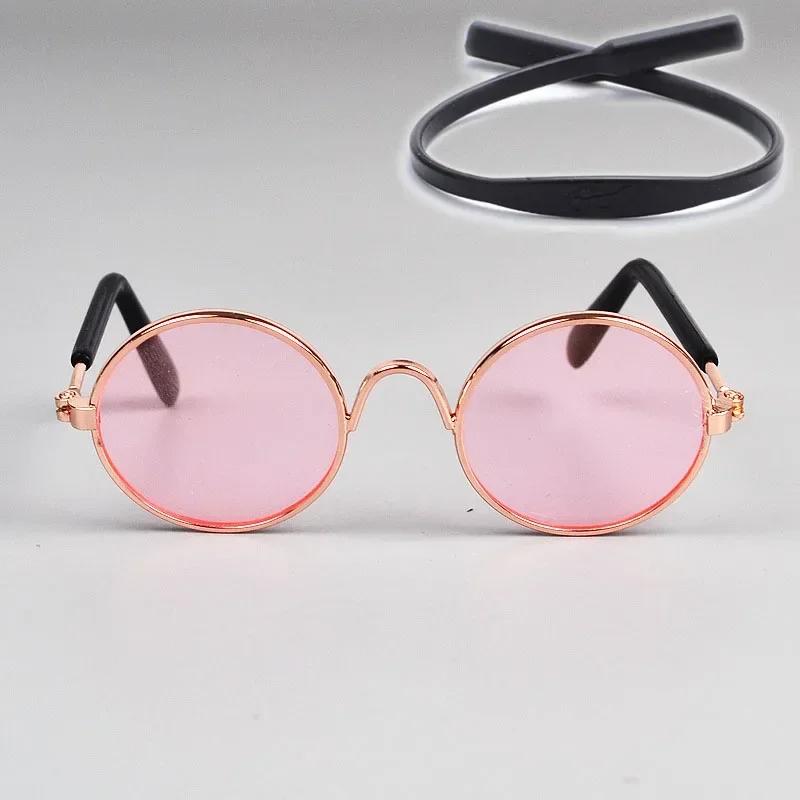 Cat Sunglasses Summer Outdoor Puppy UV Protection Sunglasses Dolls Sun Glasses Small Dog Cosplay Photo Props Cute Pet Sunglasses