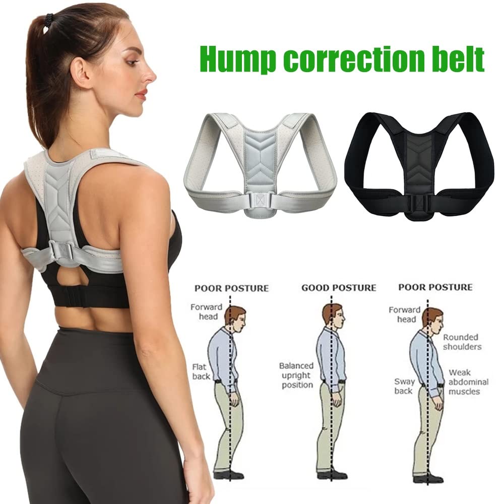 Posture Corrector For Men And Women Adjustable Upper Back Brace, Hunchback Scoliosis Correction For Clavicle Support And Providi