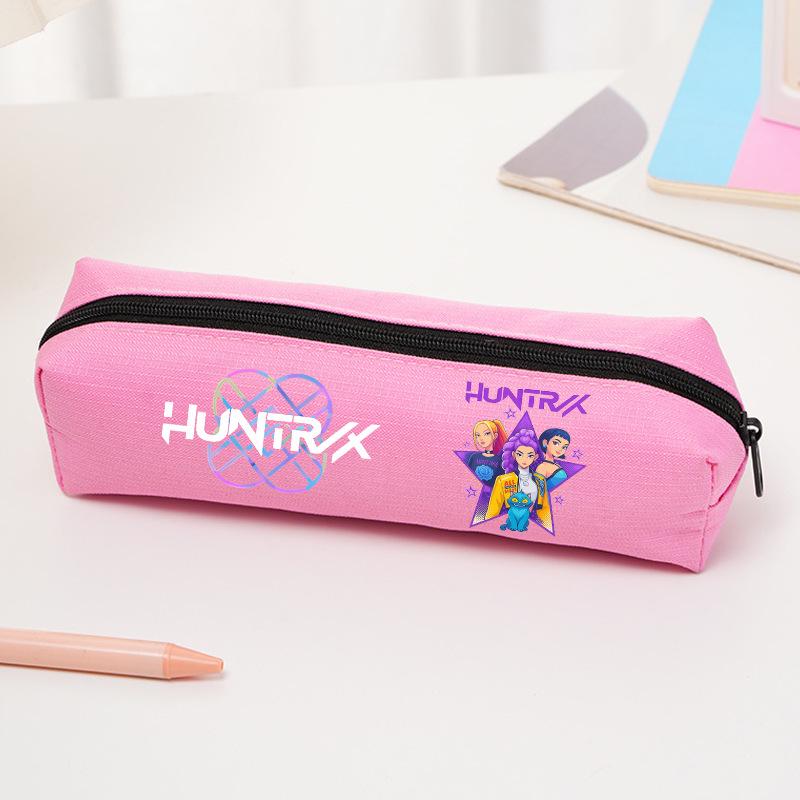 K-pop Demon Hunter Girl Group Pencil Case - Cartoon Oxford Cloth Stationery Bag for Primary School Students