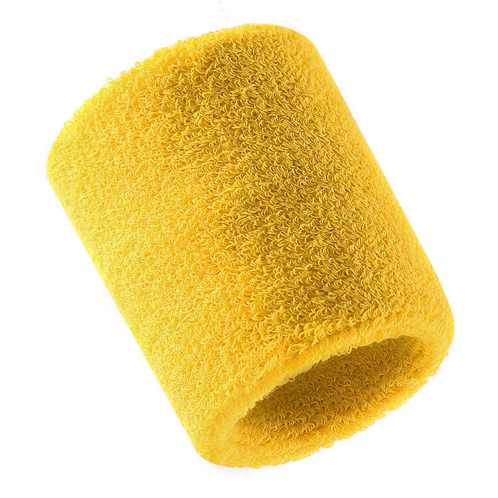

AB135 Breathable Wristband Athletic Exercise Wrist Sweatband for Running Fitness Yellow