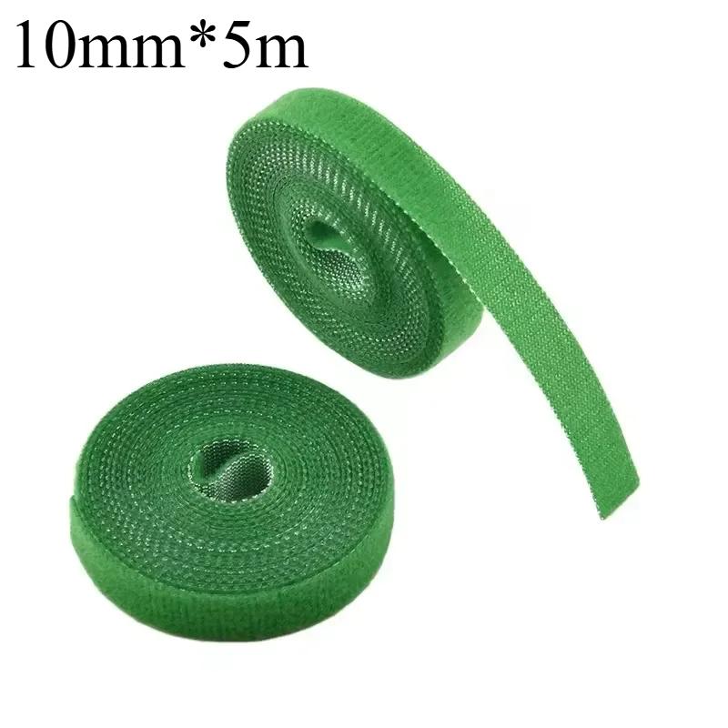 

3 рулони Зелений садовий шпагат Стяжки для рослин Нейлоновий бинт для рослин Садовий гачок Петля Обгортка з бамбукової тростини Підтримка Садові аксесуари 10mm*5m-green,3pcs