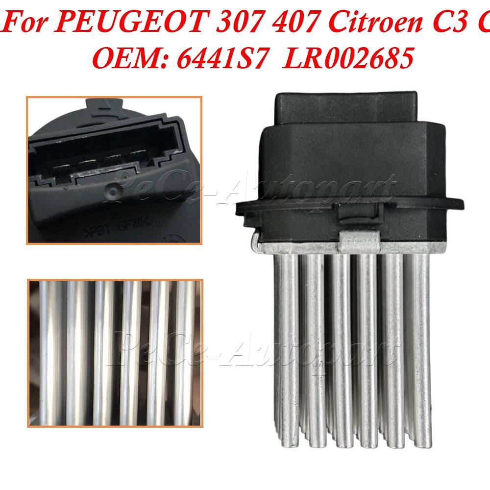 Fan Blower Heater Regulator Resistor ForCITROEN C3 C4 C5 C6 DS3 Peugeot 307 308 6441S7 6441.S7 LR002685 30767040 6G9N19W575AA