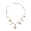 European and American Fresh and Sweet Love Pendant Necklace Flower Bear Bow Clover Accessories Collarbone Chain Women