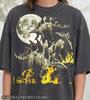 Vintage Stegosaurus 90s Graphic Style Comfort Colors® Tshirt, Retro Dinosaur Moon Fire Faded Tee, Prehistoric Animal Gift, Y2k Streetwear