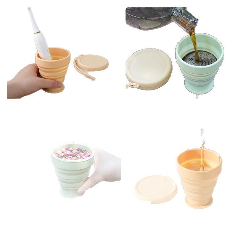 Portable Foldable Silicone Travel Cup for Camping and Mouthwash