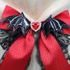 Punk Devil Wing Heart Hair Clip for Women Girl Hair Styling Accessories for Braid 2000s Halloween Party Dressingup Supply