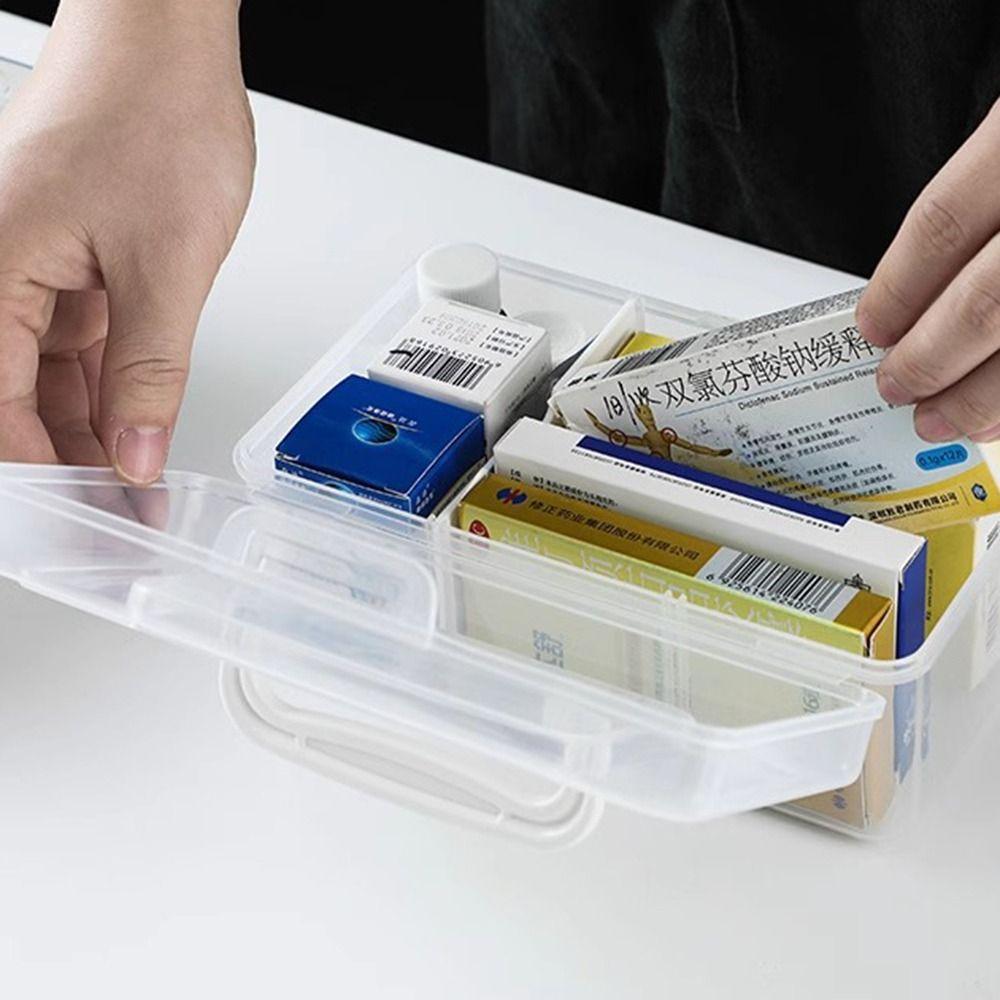 Transparente Notfallmedizinkiste Große Kapazität Medizinkiste Langlebige Medizinaufbewahrungsbox