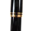 Pristine PERIKAN fountain pen Sovereign Engraved logo Black gold 18K M800 Used