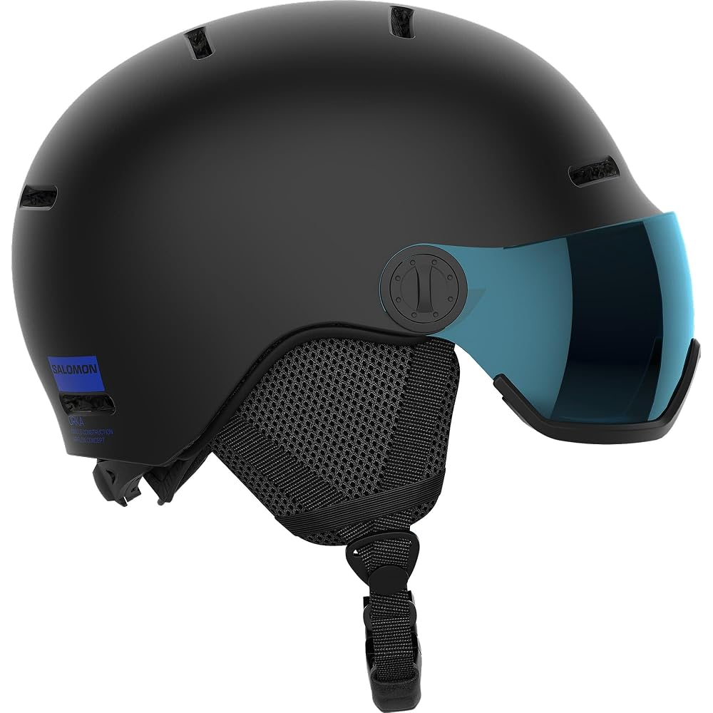 Salomon ORKA Visor Ski Snowboard Helmet Kids Size L47298700 Black
