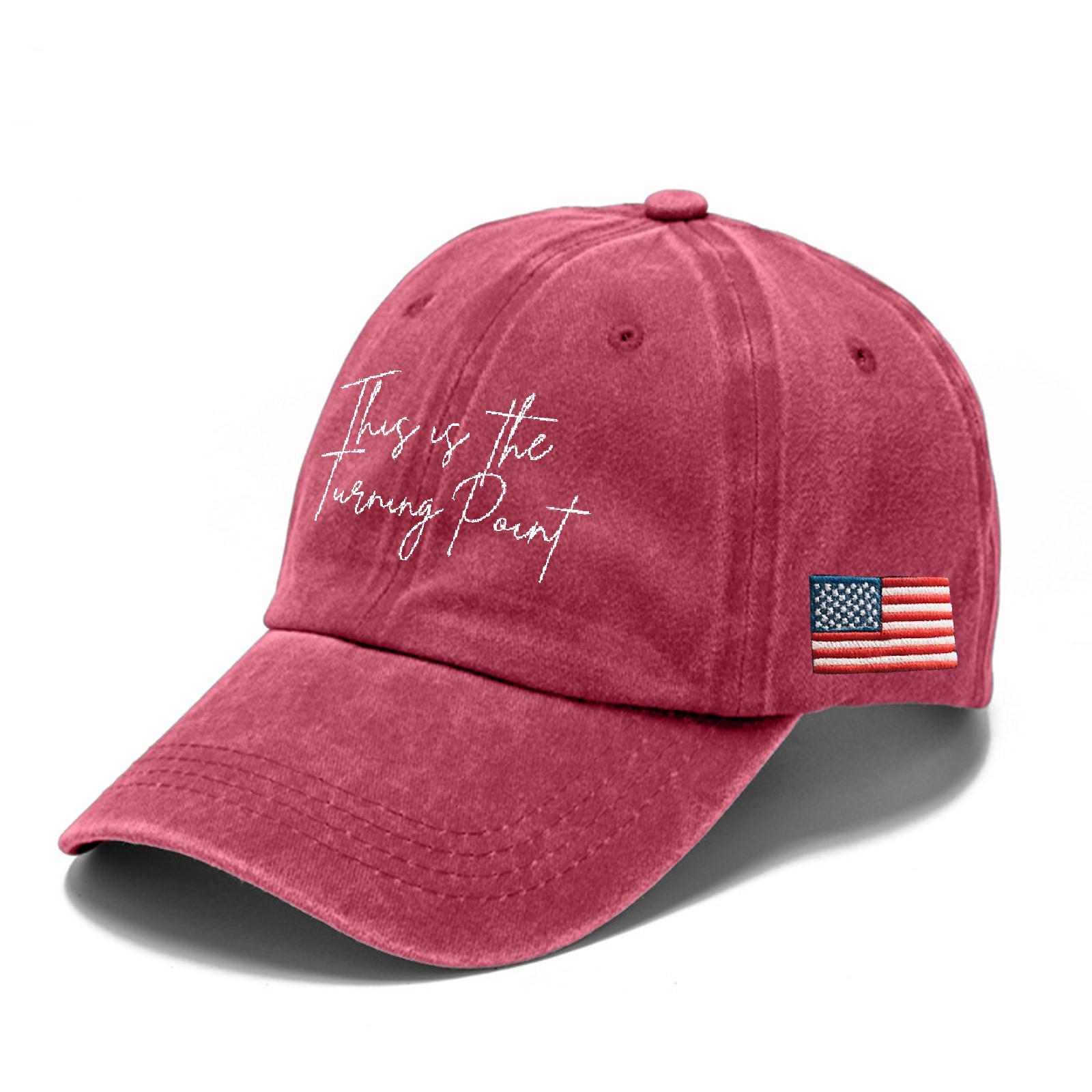 

Модные мужские и женские регулируемые бейсболки с принтом One Size красный